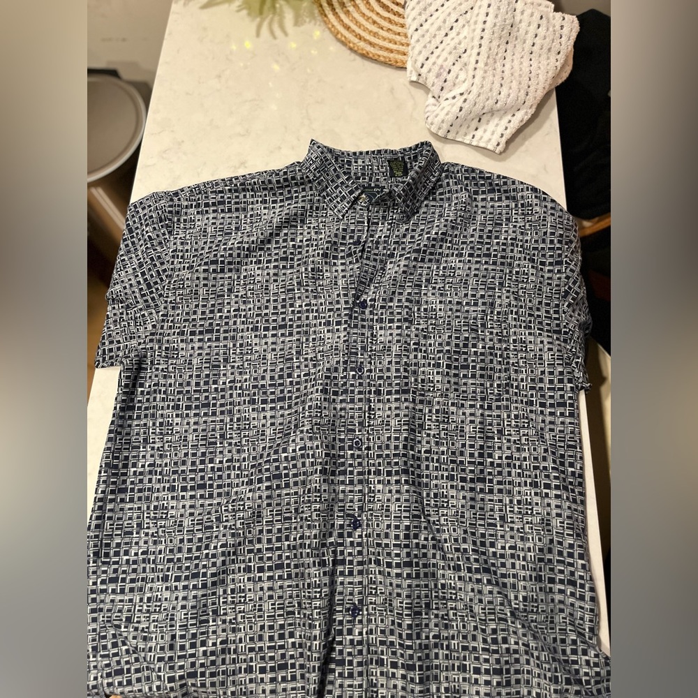 Relaxed fit button down